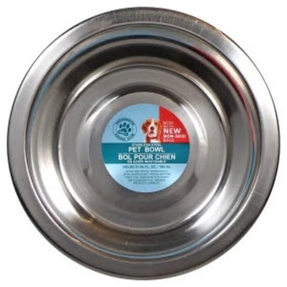 KENNEL CLUB Stainless Steel No-Skid Matte Black Finish Pet Dog Food Water Bowls - Picture 4 of 7